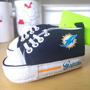 BabyFanatic Miami Dolphins Infant 0-6m Shoe